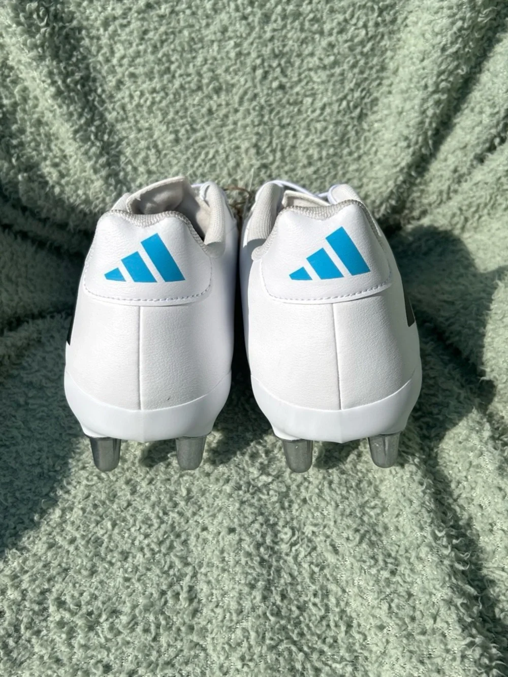Adidas Kakari Elite (SG) Soft Ground Rugby White Cleats JP8800 NEW,mens size 9.5